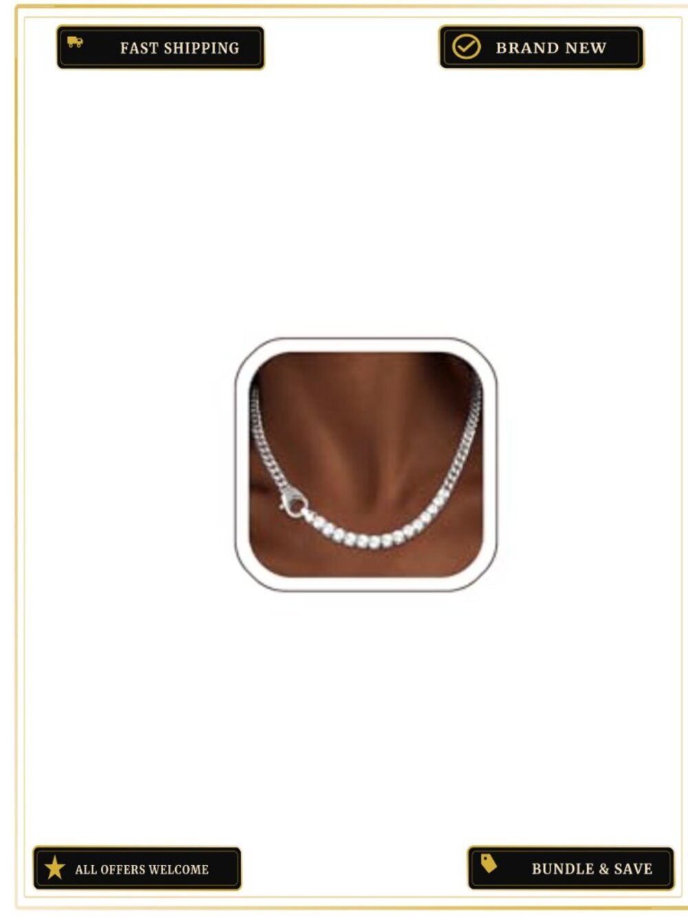 Luxval Butterfly Choker Necklace 14K Gold Plated Rhinestone Dainty Zirconia